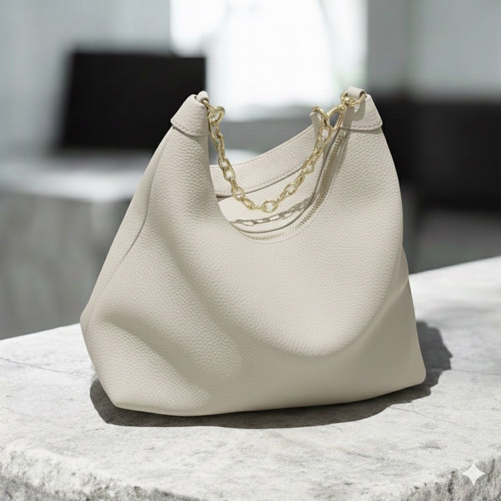 White OP Shoulder Bag